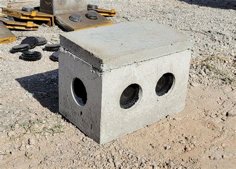 concrete septic distribution box